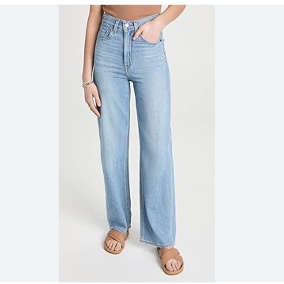 Levi's Sky Blue Wide Leg Jeans - Picture 2 of 8